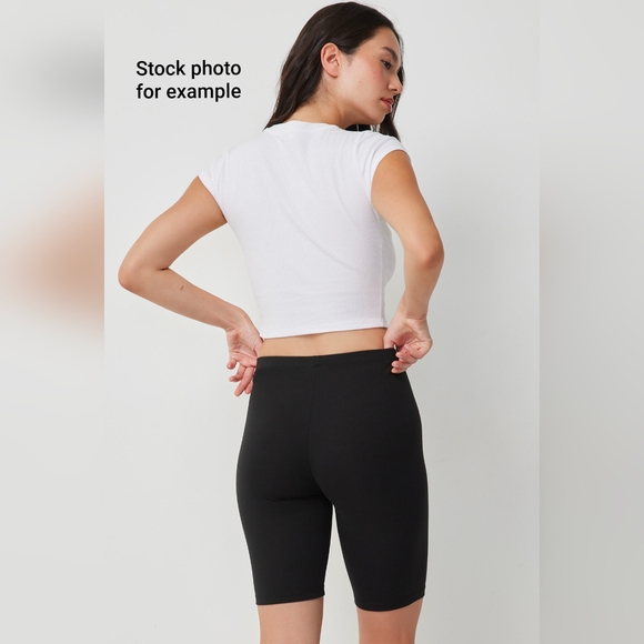 Ardene size small black stretchy bike shorts, NWOT, under skirt safety shorts - Picture 7 of 7